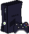 An Xbox 360 and the Xbox 360 controller